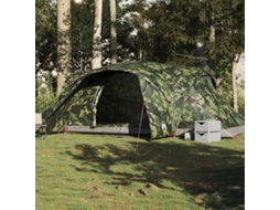 Vidaxl Tenda Familiar Cúpula Para 6 Pessoas Impermeável Camuflagem