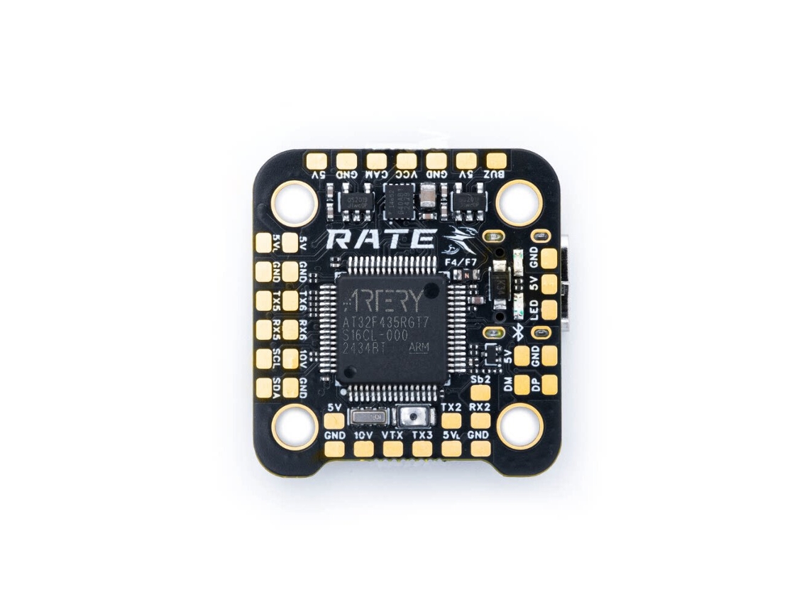 Stackrate F4v4 F435 V4 40a Mini Stack F435 Controlador de Voo Icm42688 e Esc de 32 Bits para 3 6s para Drones de Corrida Fpv Rc MDUG