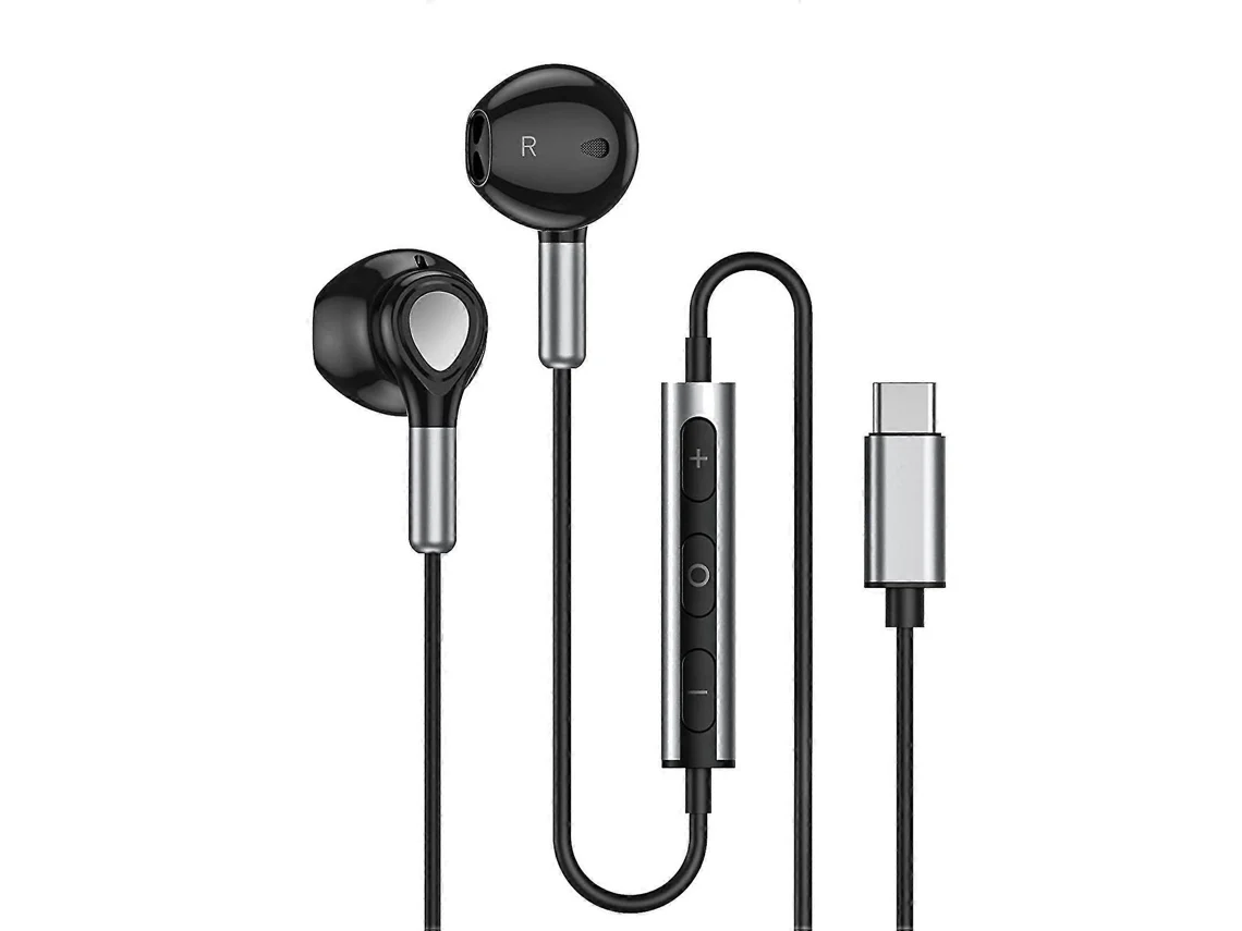 Fones De Ouvido Usb C Intra Auricular Com Microfone E Controle De Volume Compatíveis Com Samsung