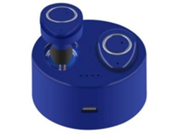 Auriculares Bluetooth True Wireless WJS ZH0024 (In Ear - Microfone - Azul)