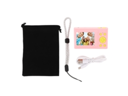 Câmera infantil 1080p, 12MP, compacta e pequena, com zoom digital de 16x, tela colorida de 2,4 polegadas e cordão, ideal para crianças (meninos e meninas).