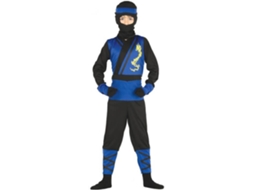 Fato de Menino DISFRAZZES Ninja Azul E Preto (Tam: 10 a 12 Anos)
