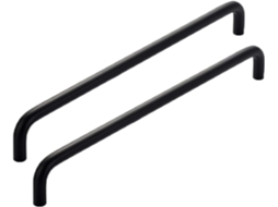 Puxador Para Armário De Cozinha, 2 Peças, Preto, Em Alumínio, Para Portas E Armários Ideal Gavetas, Banheiros, Armários