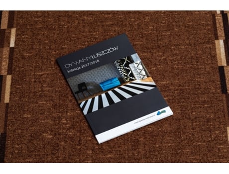 Passadeira Antideslizante DYWANY LUSZCZOW (100 x 680 cm - Poliamida - Castanho)