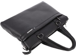 Pasta Executiva Masculina Em Couro Sintético Com Compartimento E Bolso Para Laptop Pasta Executiva Masculina Em Couro Sintético Com Com Gokoco