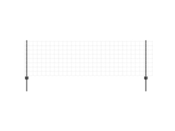 Conjunto 1 Barreira Externa Vidaxl Cinzento Aço (10 X 0,8 M)
