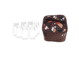 Conjunto de Frascos de Tempero Portátil para Camping