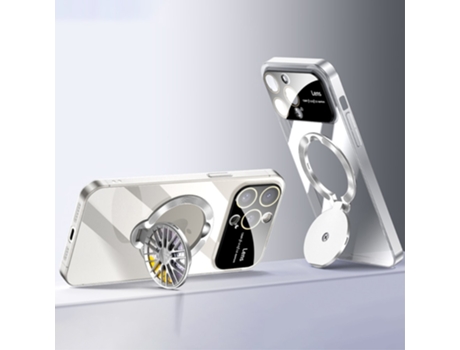 Suporte Casa Galvanizado Para Iphone 12 Pro Voero Pele Sintética Anti-choque Transparente