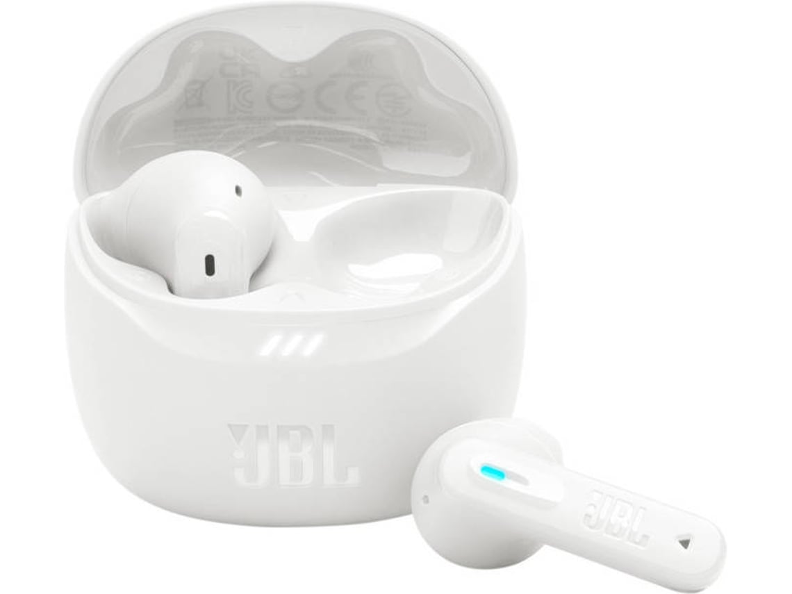 Auriculares Bluetooth True Wireless JBL TUNE FLEX 2 (In Ear - Microfone - Noise Cancelling - Branco)