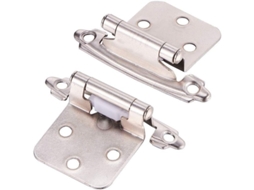 Bisagras De Porta, 1 Par De Bisagras Para Móveis, Armários, Portas De Cozinha (prata)