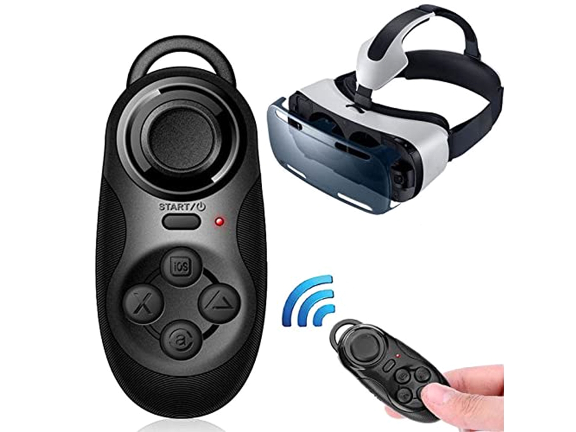Mando Inalámbrico Bluetooth 3.0 para Juegos VR, Selfies, Música y Teléfonos Android/iOS/PC | S/MARCA