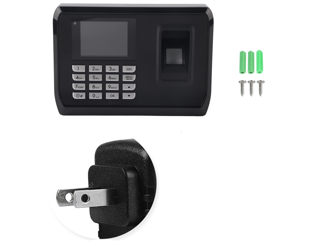 Registrador De Ponto Por Impressão Digital (tela Tft De 2,4 Polegadas, Tensão Ampla 100-240v)