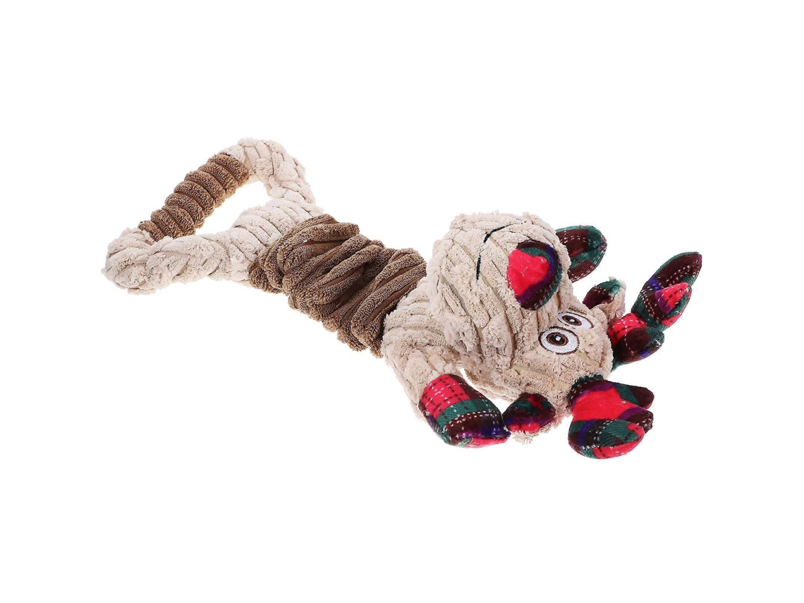 Brinquedo Mordedor Para Cães Com Forma De Alce E Apito