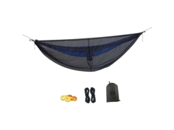 Rede De Acampamento Compacta E Leve, Malha Anti Insetos, Fácil Instalação, Durável, Preta, 340 X 140 Cm Aquaforge