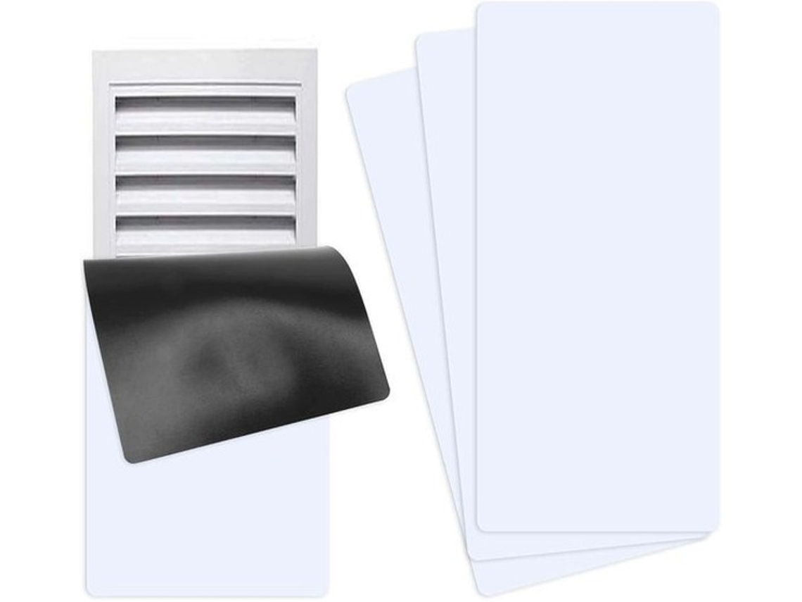 Pacote De 3 Aberturas De Ventilação Magnéticas, Aberturas De Ventilação Para Exaustores De Piso Padrão Em Casas, 5,5 Polegadas X 12 Polegadas De Abert