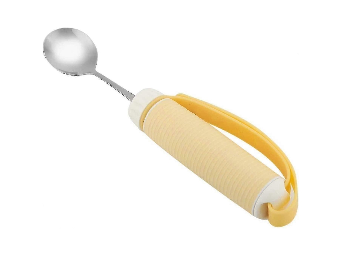 Garfo E Colher Em Aço Inox Com Design Anti-choque, Material 304, Colorido, Kit Para Pessoas Com Deficiência