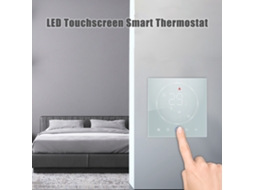 Termostato digital inteligente Primerox com Wi-Fi programável para aquecedor de água com display LED.