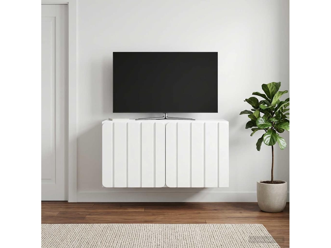 Vidaxl Gabinete De Tv De Parede 59,5 X 31 X 30 Cm Branco