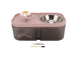 Fonte de Água e Comedouro para Gatos 2 em 1, Alta Capacidade, Silenciosa, para Animais de Estimação, com Dispensador de Água e Alimento AQUAFORGE