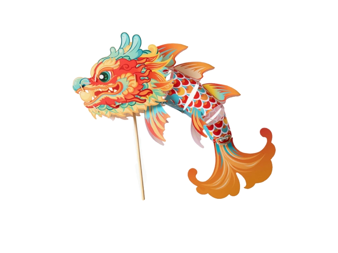 Lanterna Decorativa Em Formato De Peixe, Kit Faça Você Mesmo Para Crianças, Lanterna De Mão Em Formato De Carpa Koi Estilo Antigo