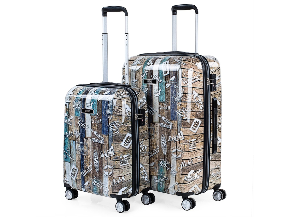 Conjunto de 2 Malas de Viagem SKPAT Surf Multicor