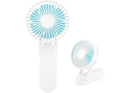 Mini Ventilador Mesa 2500mah 3 Velocidades Dobravel Branco Yizhood
