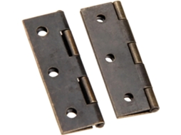 2 Dobradiças De Latão Antigo 60x37mm Para Móveis, Acessórios Gavetas