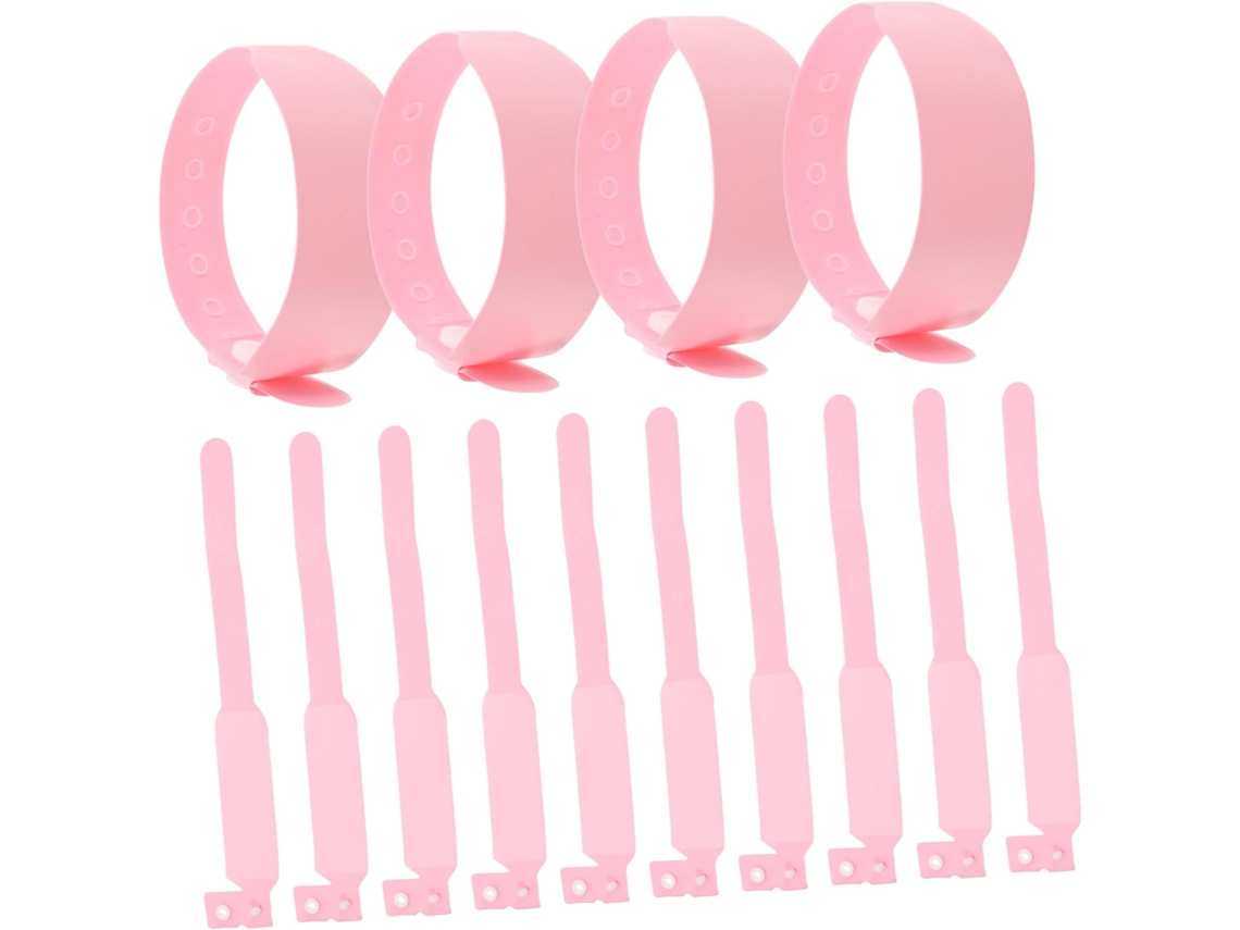 Healvian 100-pulseiras Descartáveis e Confortáveis Em Pvc Impermeável para Identificação de Hospitais Recém Nascidos