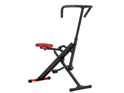 Máquina De Treinamento, Ajustável, Tubos Metálicos, Pedais, Dobrável, Vermelho-kd