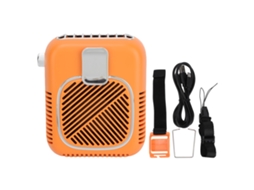 Ventilador Cintura 2 em 1 Powerbank 10000mah Laranja