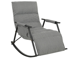 Poltrona de sala de estar com apoio para os pés, com bolsos laterais, 80x78x100cm, LAMAISON