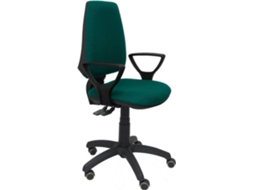 Cadeira de Escritório Operativa PYC Elche S Verde BF RP com rodas anti-risco (Braços Fixos - Tecido) — Braços Fixos