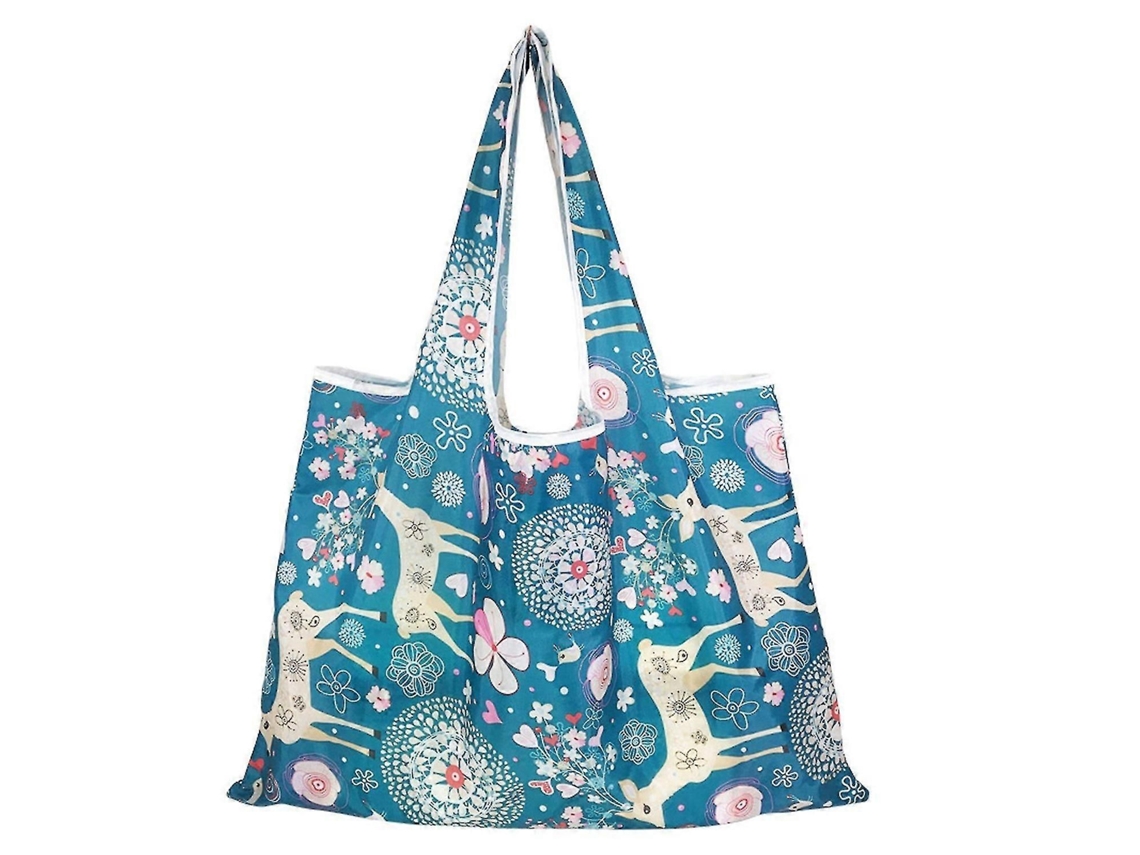 Sacola de Compras de Alta Capacidade, Lavável, Dobrável e Resistente, em Tecido Oxford, Ideal para Compras de Uso Diário. GOKOCO