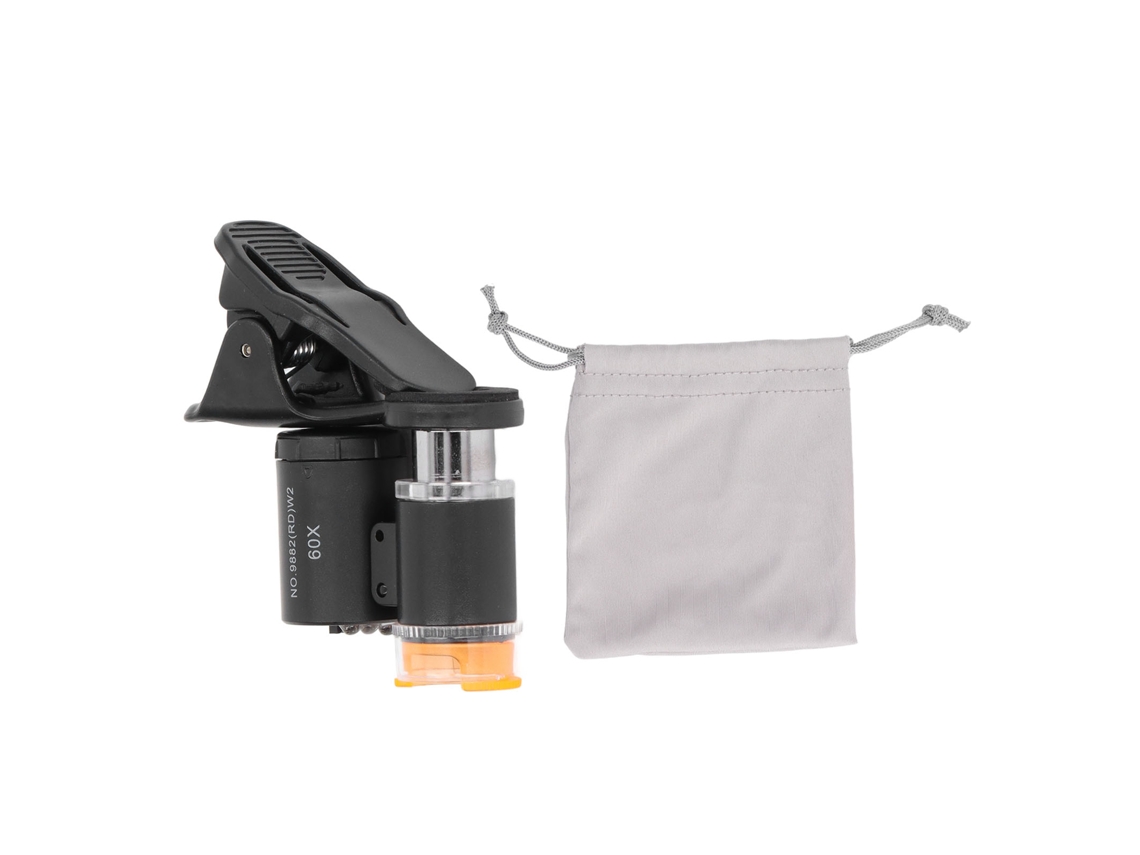 Microscópio Portátil Com Foco Ajustável, Microscópio De Aumento Manual Com Luzes Led E Lâmpada Uv, Lente De Vidro Óptico Hd 60x Pa Aquaforge