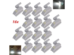 16 Luminárias Led Embutidas com Dobradiças para Cozinhas BRILVIBERA