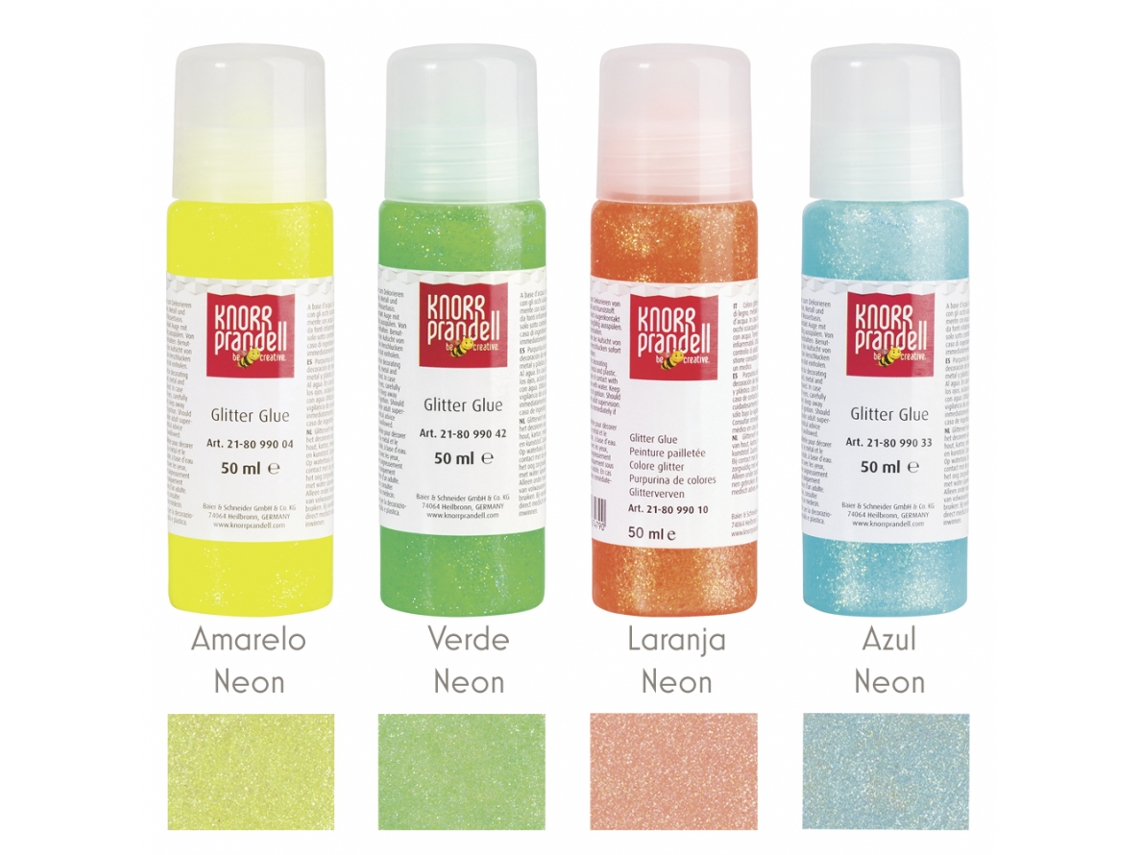 Cola Glitter Kp 50Ml Azul Neon