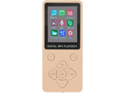 Reprodutor de MP3/MP4 5.0 com som HiFi sem perdas para amantes da música. Material: ABS (dourado)