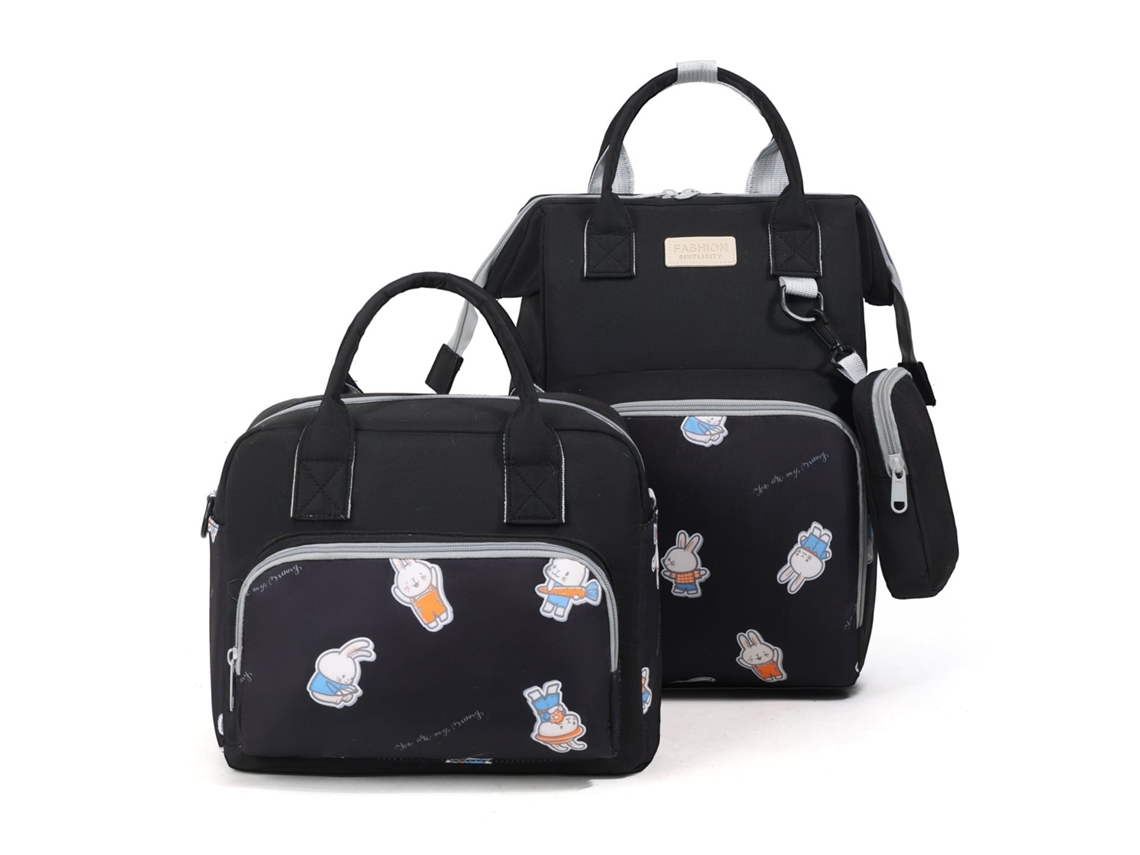 Mochila para Fraldas CHRUI, 3 em 1, compartimento térmico, verde