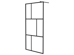 Shower Wall, Shower Walls Vidaxl Preto Vidro (100 X 195 Cm)