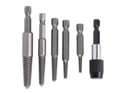 Conjunto De 6 Extratores De Parafusos Sem Cabeça Com Cabo Hexagonal, Ferramenta Para Remover Parafusos Desgastados Em Carpintaria