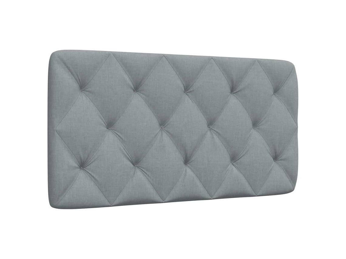 Cojín de cabecero de 100 cm en tejido gris claro