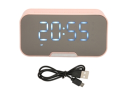 Caixa de Som Bluetooth com Despertador CHABERLU, Rádio FM, Visor de Temperatura