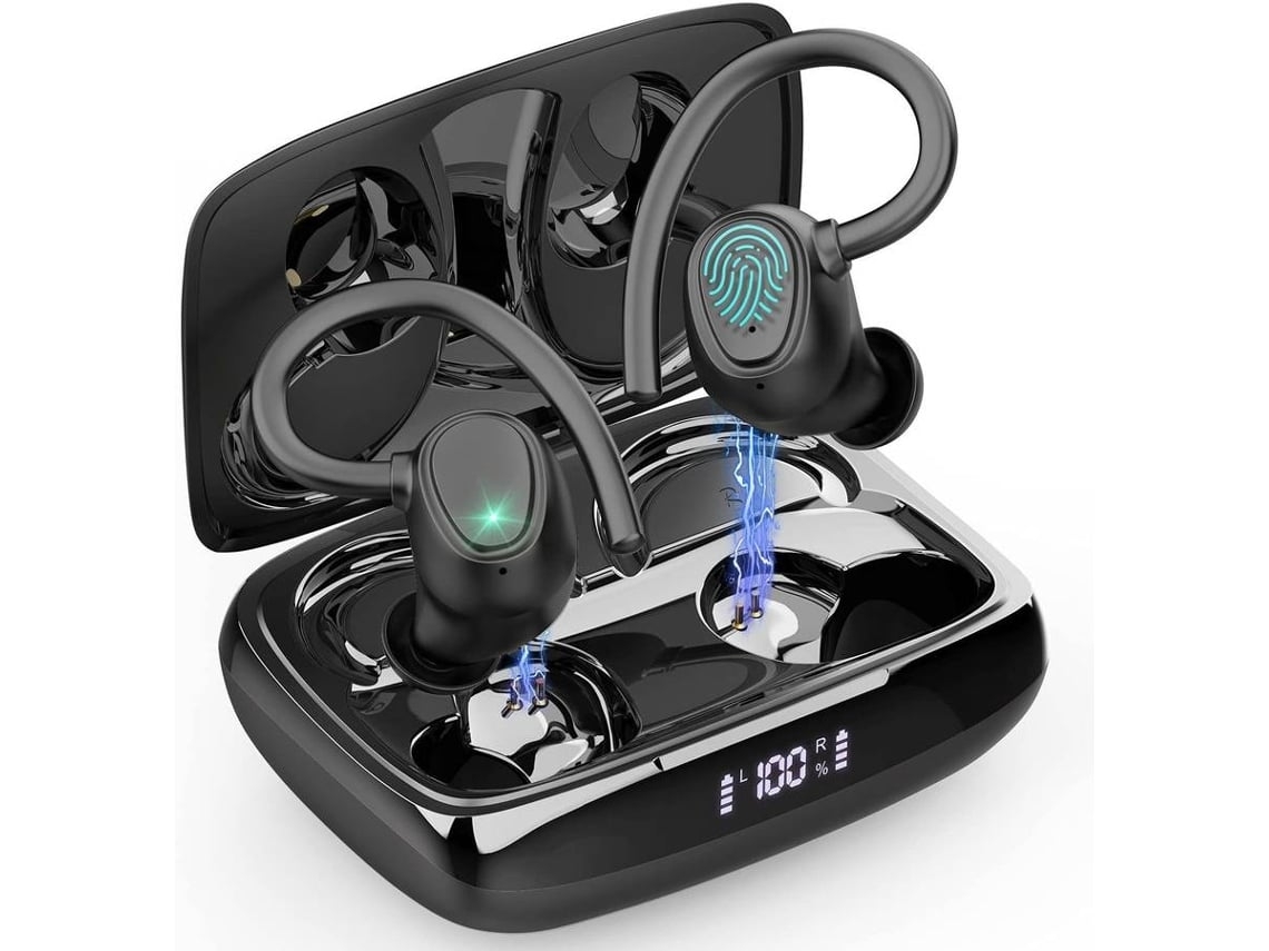Auriculares Bluetooth True Wireless ENZONS  Sem Fio  Sem Fio com Microfone Gancho de Orelha À Prova D'Água Ip7 Estéreo com Cancelamento de Ruído 48 H