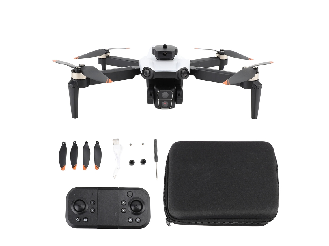 Drone Rc Com Câmera Dual 4k, Evitação De Obstáculos, Posicionamento De Fluxo Óptico, Wifi, Quadricóptero Branco