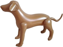 Manequins Infláveis De Cachorro, Marrons, Pacote Com 1 Unidade