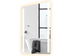 Espelho De Banheiro Mirlux Com Iluminação Led E Aquecimento – Espelho De Parede Retangular – Espelho De Chuveiro Anticondensação – 90x65cm