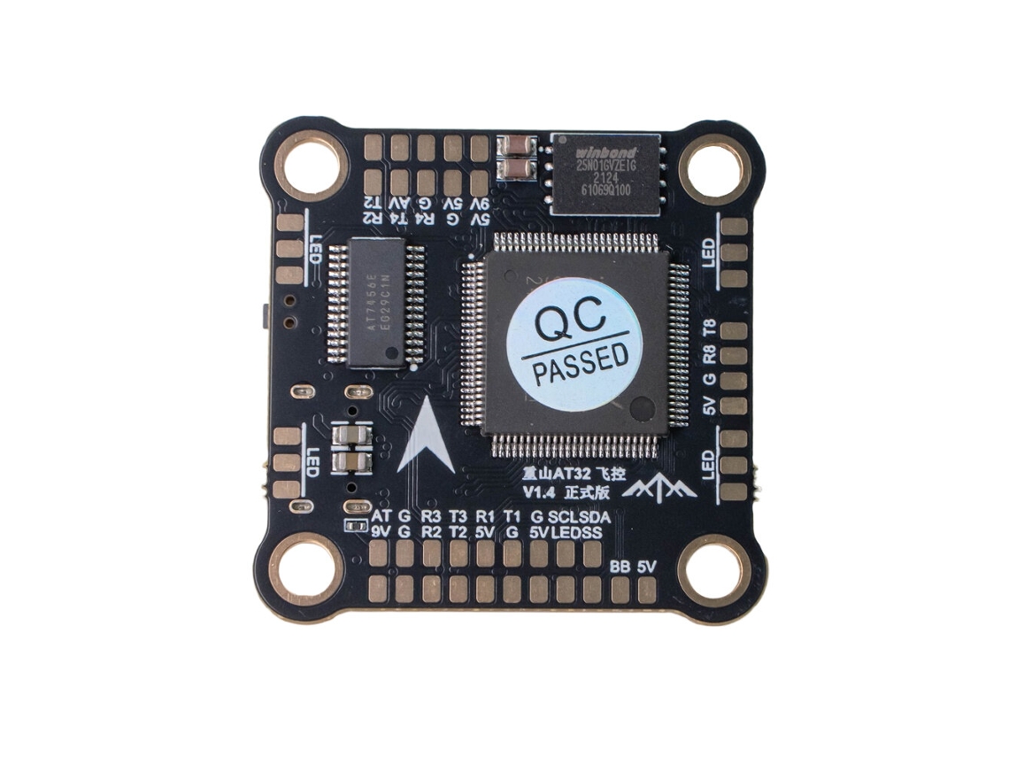 Controlador de Voo Greatmountain At32 F435vmt7 3 6s com Saída Bec de 5v/9v para Drones de Corrida Fpv MDUG (30,5mm X 30,5mm)