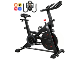 Bicicleta Ergométrica Com Altura Ajustável, Aplicativo Integrado, Resistência Magnética, Monitor Lcd Guidão E Suporte Para Celular.