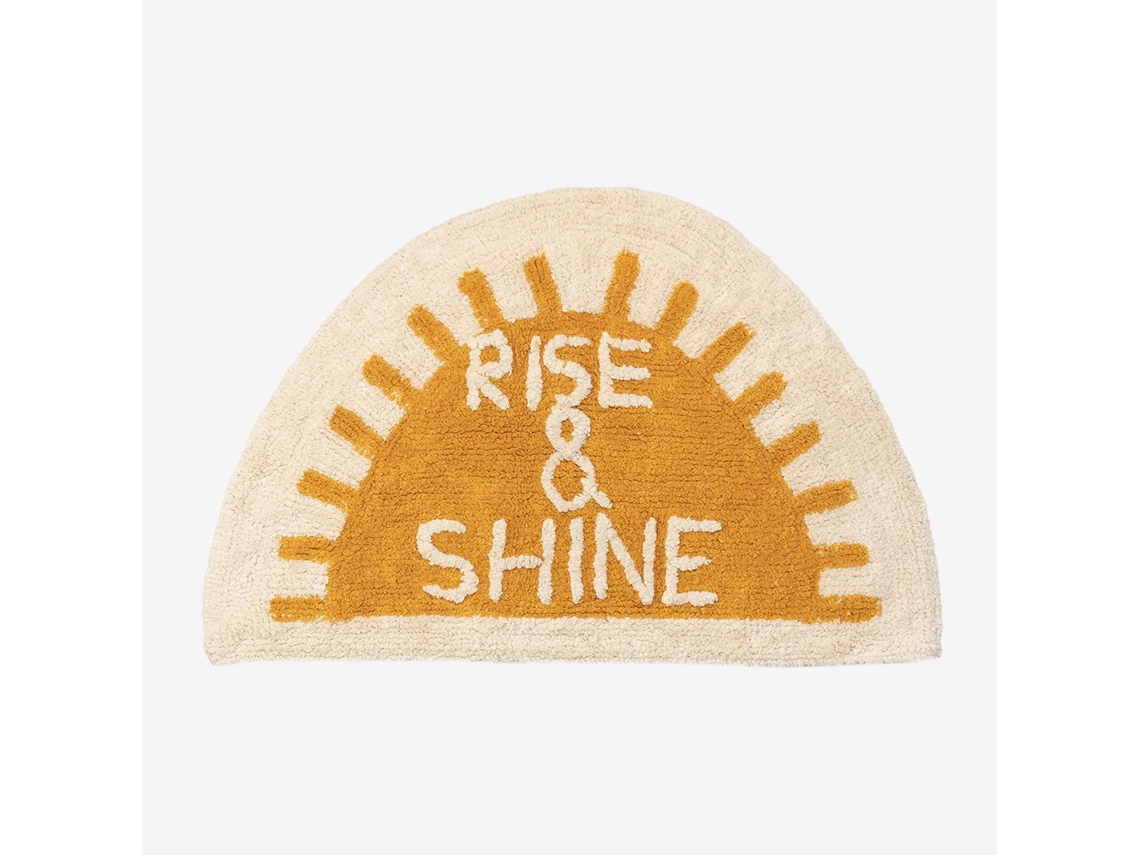 Tapete de Casa de Banho SKLUM Rishi (Amarelo - Algodão - 80 x 58 cm)