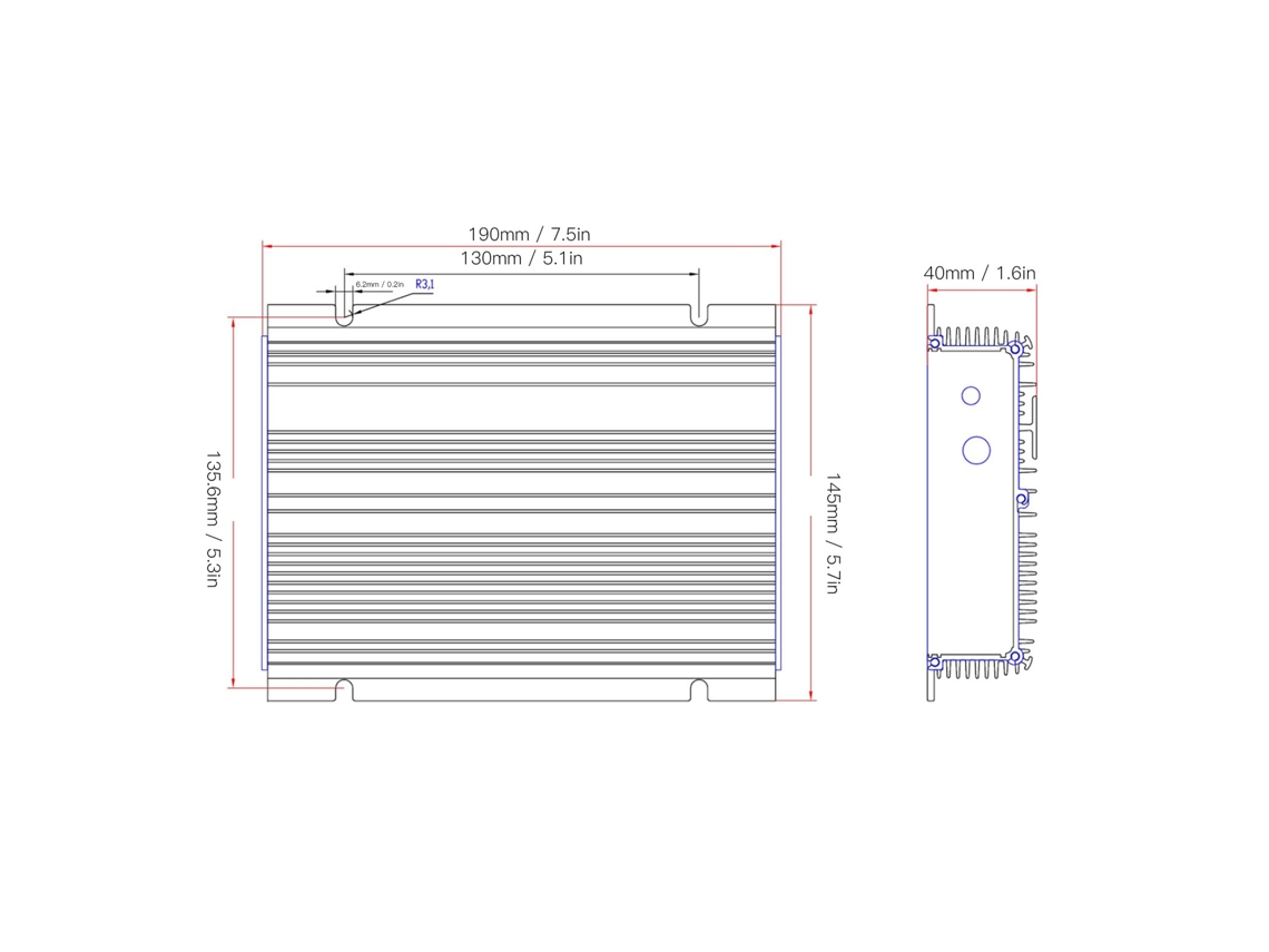 Carregador de bateria de fosfato de ferro-lítio (LiMn2O4) CA/CC com IP65 e LED